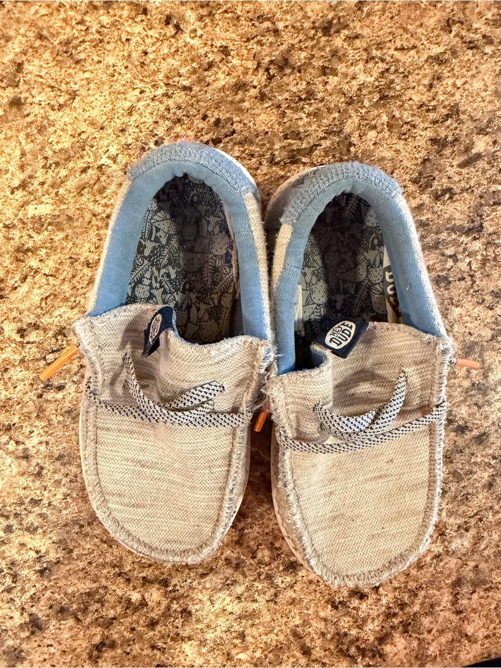 Hey Dude Toddler Jersey Light Grey Shoe